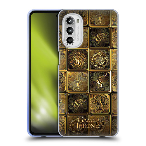 HBO Game of Thrones Golden Sigils All Houses Soft Gel Case for Motorola Moto G52