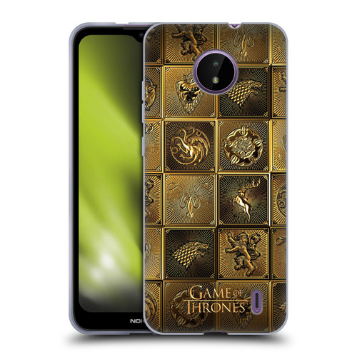 HBO Game of Thrones Golden Sigils All Houses Soft Gel Case for Nokia C10 / C20