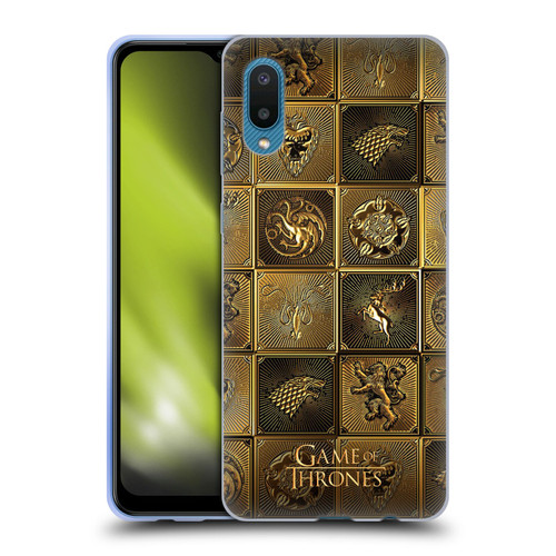 HBO Game of Thrones Golden Sigils All Houses Soft Gel Case for Samsung Galaxy A02/M02 (2021)