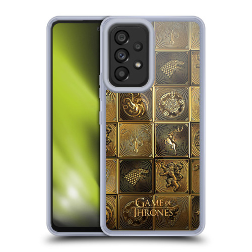 HBO Game of Thrones Golden Sigils All Houses Soft Gel Case for Samsung Galaxy A53 5G (2022)