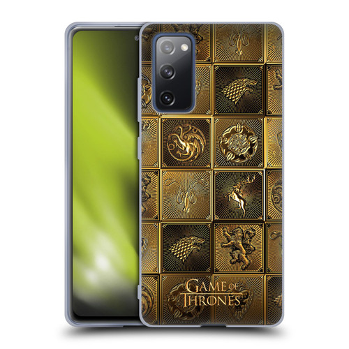 HBO Game of Thrones Golden Sigils All Houses Soft Gel Case for Samsung Galaxy S20 FE / 5G