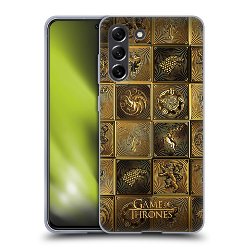 HBO Game of Thrones Golden Sigils All Houses Soft Gel Case for Samsung Galaxy S21 FE 5G