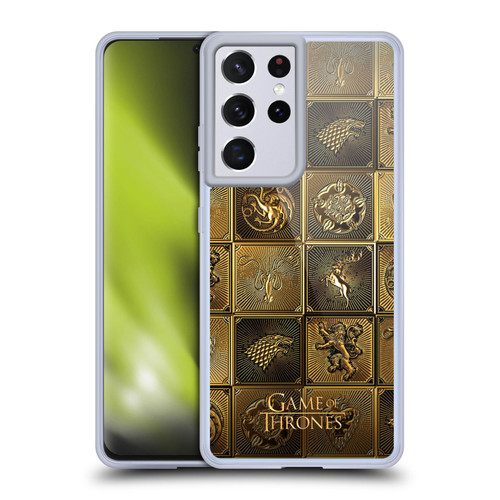 HBO Game of Thrones Golden Sigils All Houses Soft Gel Case for Samsung Galaxy S21 Ultra 5G