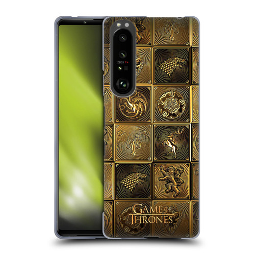 HBO Game of Thrones Golden Sigils All Houses Soft Gel Case for Sony Xperia 1 III