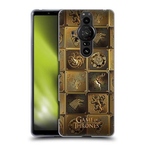 HBO Game of Thrones Golden Sigils All Houses Soft Gel Case for Sony Xperia Pro-I