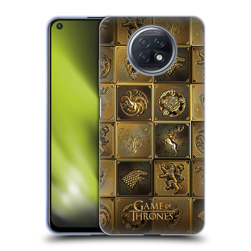 HBO Game of Thrones Golden Sigils All Houses Soft Gel Case for Xiaomi Redmi Note 9T 5G
