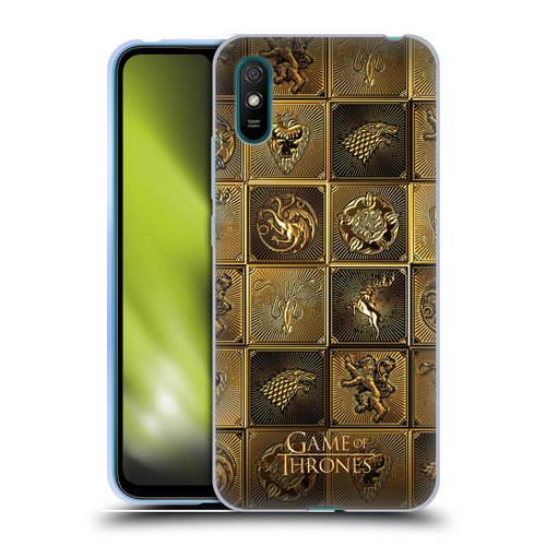 HBO Game of Thrones Golden Sigils All Houses Soft Gel Case for Xiaomi Redmi 9A / Redmi 9AT
