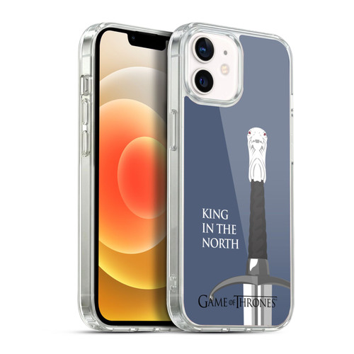 HBO Game of Thrones Graphics Longclaw King North Soft Gel Case for Apple iPhone 12 / iPhone 12 Pro & MagSafe