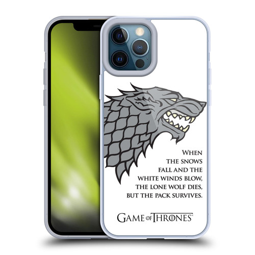 HBO Game of Thrones Graphics White Winds Soft Gel Case for Apple iPhone 12 Pro Max & MagSafe