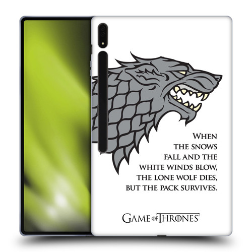 HBO Game of Thrones Graphics White Winds Soft Gel Case for Samsung Galaxy Tab S8 Ultra