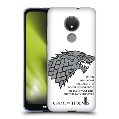 HBO Game of Thrones Graphics White Winds Soft Gel Case for Nokia C21