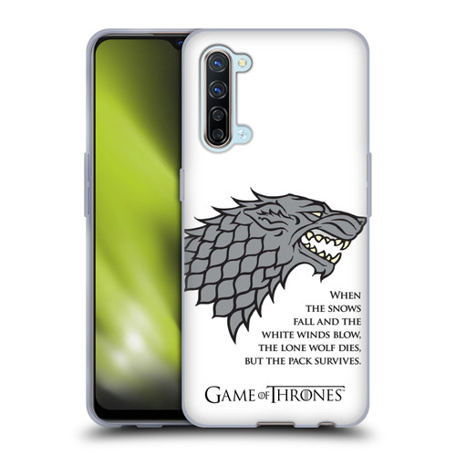 HBO Game of Thrones Graphics White Winds Soft Gel Case for OPPO Find X2 Lite 5G