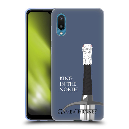 HBO Game of Thrones Graphics Longclaw King North Soft Gel Case for Samsung Galaxy A02/M02 (2021)
