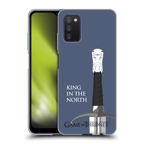 HBO Game of Thrones Graphics Longclaw King North Soft Gel Case for Samsung Galaxy A03s (2021)