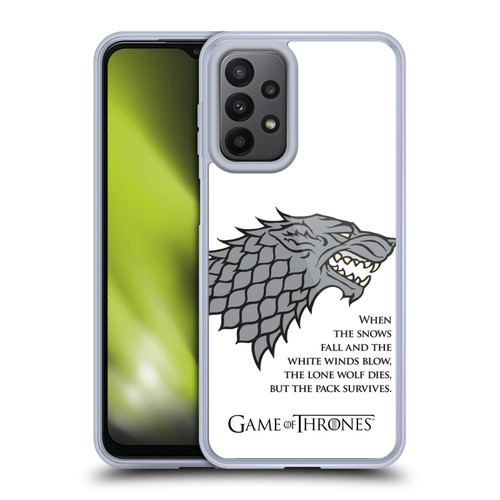 HBO Game of Thrones Graphics White Winds Soft Gel Case for Samsung Galaxy A23 / 5G (2022)