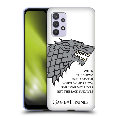 HBO Game of Thrones Graphics White Winds Soft Gel Case for Samsung Galaxy A32 5G / M32 5G (2021)