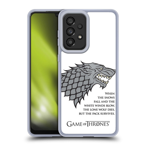 HBO Game of Thrones Graphics White Winds Soft Gel Case for Samsung Galaxy A33 5G (2022)