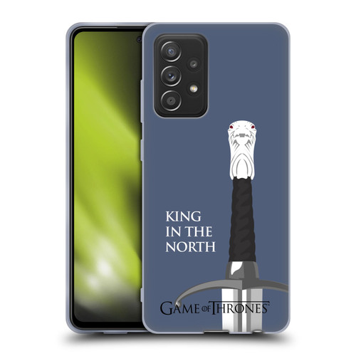 HBO Game of Thrones Graphics Longclaw King North Soft Gel Case for Samsung Galaxy A52 / A52s / 5G (2021)