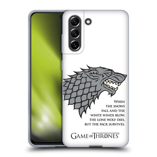 HBO Game of Thrones Graphics White Winds Soft Gel Case for Samsung Galaxy S21 FE 5G