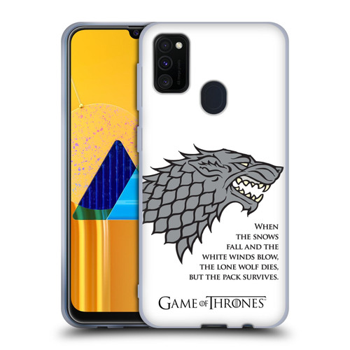 HBO Game of Thrones Graphics White Winds Soft Gel Case for Samsung Galaxy M30s (2019)/M21 (2020)