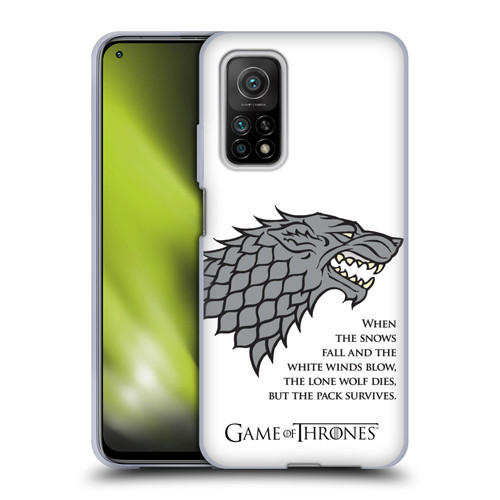 HBO Game of Thrones Graphics White Winds Soft Gel Case for Xiaomi Mi 10T 5G