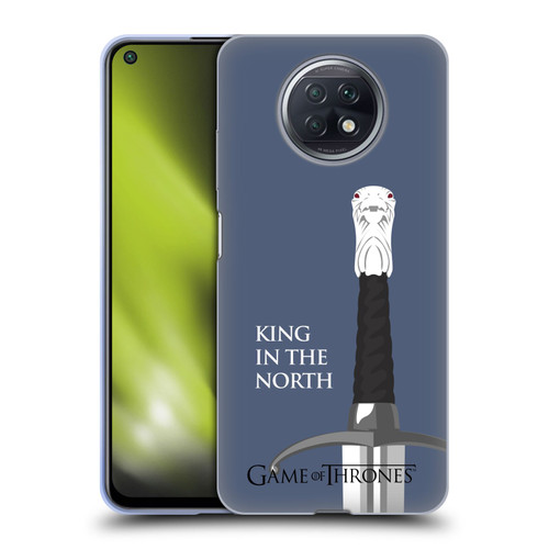HBO Game of Thrones Graphics Longclaw King North Soft Gel Case for Xiaomi Redmi Note 9T 5G