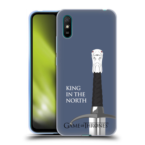 HBO Game of Thrones Graphics Longclaw King North Soft Gel Case for Xiaomi Redmi 9A / Redmi 9AT