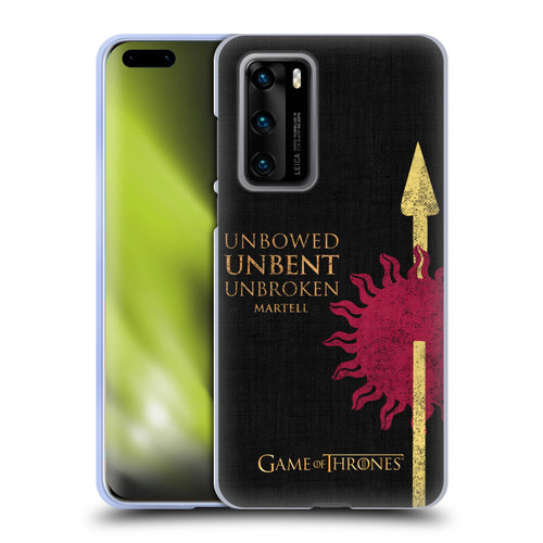 HBO Game of Thrones House Mottos Martell Soft Gel Case for Huawei P40 5G