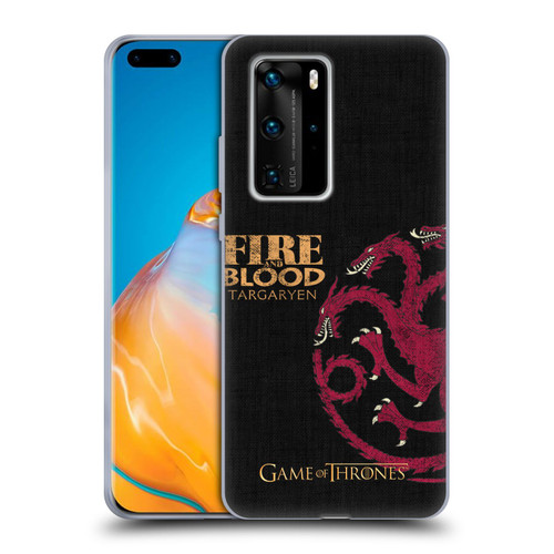 HBO Game of Thrones House Mottos Targaryen Soft Gel Case for Huawei P40 Pro / P40 Pro Plus 5G
