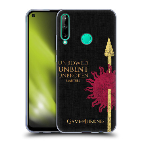 HBO Game of Thrones House Mottos Martell Soft Gel Case for Huawei P40 lite E