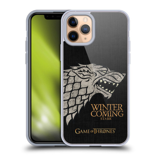 HBO Game of Thrones House Mottos Stark Soft Gel Case for Apple iPhone 11 Pro