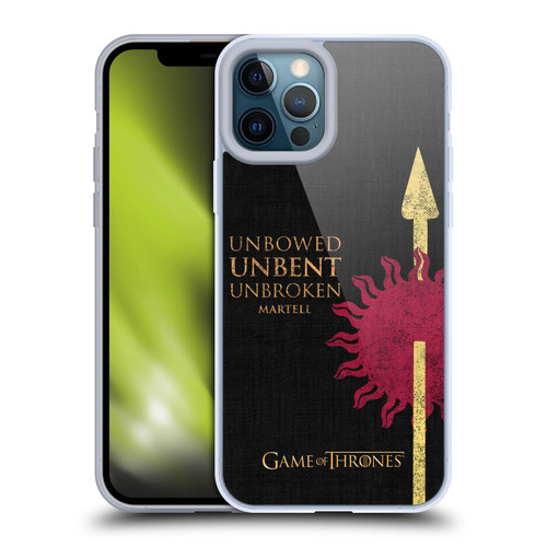 HBO Game of Thrones House Mottos Martell Soft Gel Case for Apple iPhone 12 Pro Max