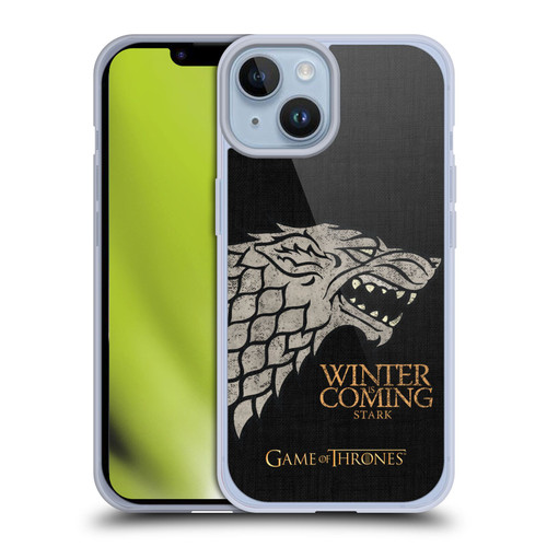 HBO Game of Thrones House Mottos Stark Soft Gel Case for Apple iPhone 14