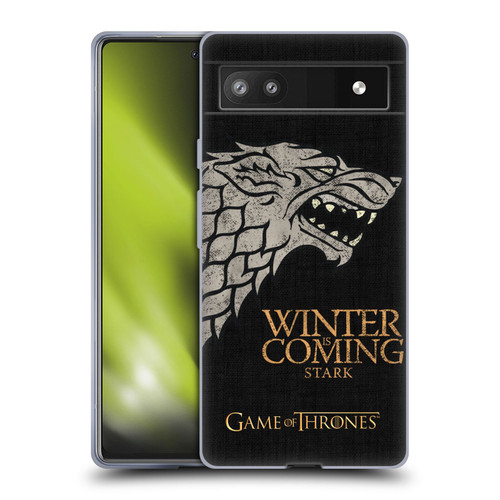 HBO Game of Thrones House Mottos Stark Soft Gel Case for Google Pixel 6a