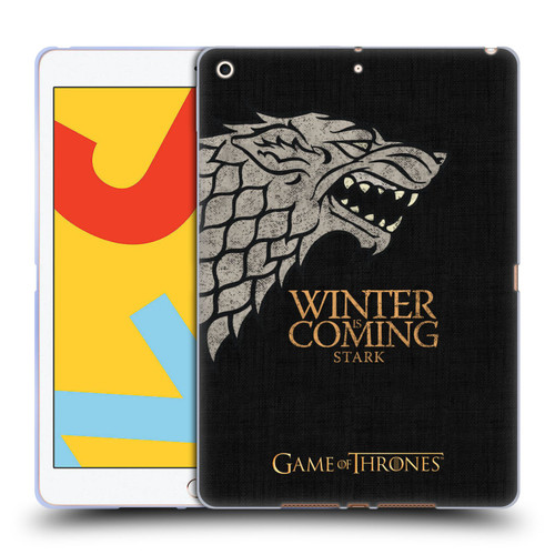 HBO Game of Thrones House Mottos Stark Soft Gel Case for Apple iPad 10.2 2019/2020/2021
