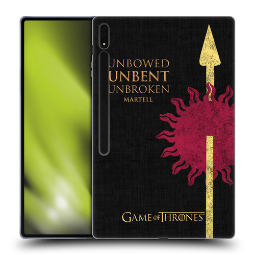 HBO Game of Thrones House Mottos Martell Soft Gel Case for Samsung Galaxy Tab S8 Ultra