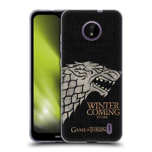 HBO Game of Thrones House Mottos Stark Soft Gel Case for Nokia C10 / C20