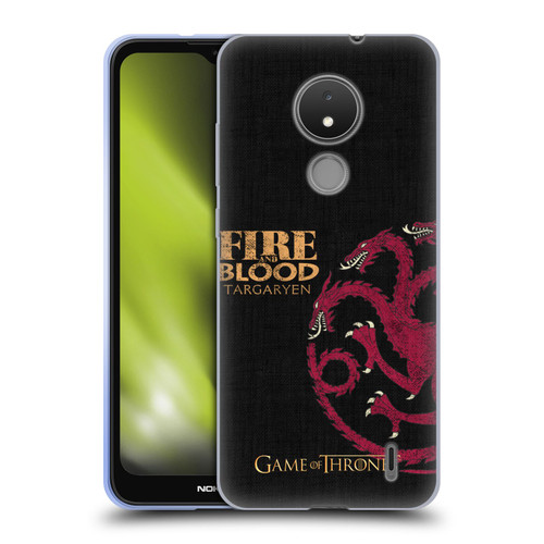 HBO Game of Thrones House Mottos Targaryen Soft Gel Case for Nokia C21