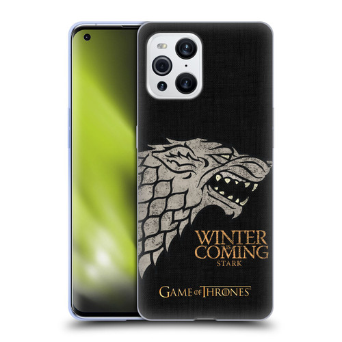 HBO Game of Thrones House Mottos Stark Soft Gel Case for OPPO Find X3 / Pro