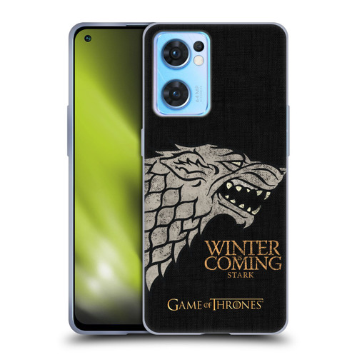 HBO Game of Thrones House Mottos Stark Soft Gel Case for OPPO Reno7 5G / Find X5 Lite