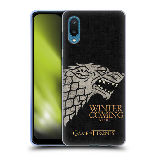 HBO Game of Thrones House Mottos Stark Soft Gel Case for Samsung Galaxy A02/M02 (2021)