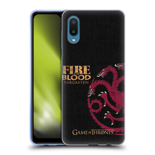 HBO Game of Thrones House Mottos Targaryen Soft Gel Case for Samsung Galaxy A02/M02 (2021)