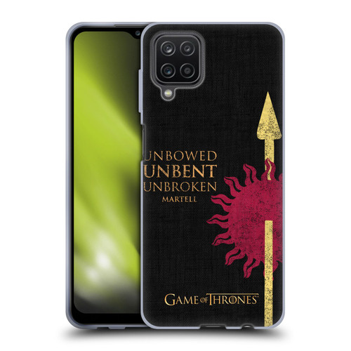 HBO Game of Thrones House Mottos Martell Soft Gel Case for Samsung Galaxy A12 (2020)