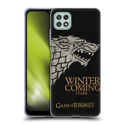 HBO Game of Thrones House Mottos Stark Soft Gel Case for Samsung Galaxy A22 5G / F42 5G (2021)