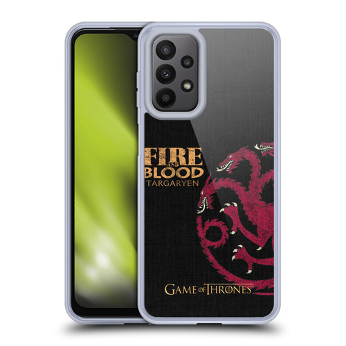 HBO Game of Thrones House Mottos Targaryen Soft Gel Case for Samsung Galaxy A23 / 5G (2022)