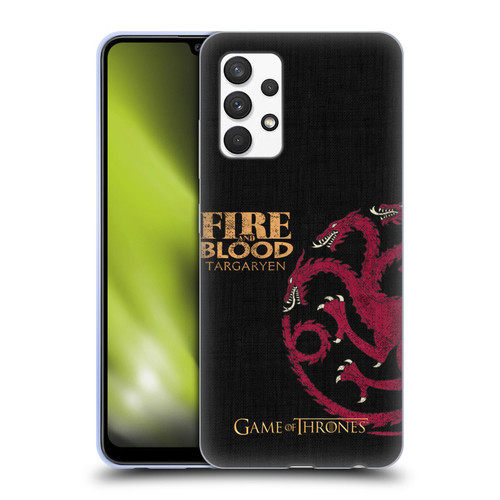 HBO Game of Thrones House Mottos Targaryen Soft Gel Case for Samsung Galaxy A32 (2021)
