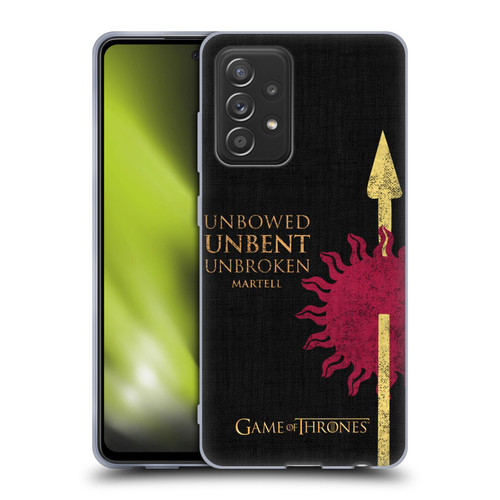 HBO Game of Thrones House Mottos Martell Soft Gel Case for Samsung Galaxy A52 / A52s / 5G (2021)