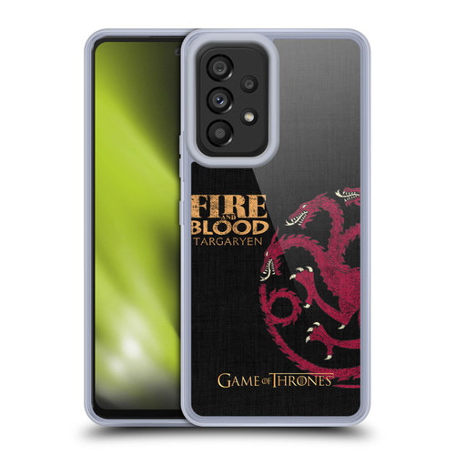 HBO Game of Thrones House Mottos Targaryen Soft Gel Case for Samsung Galaxy A53 5G (2022)