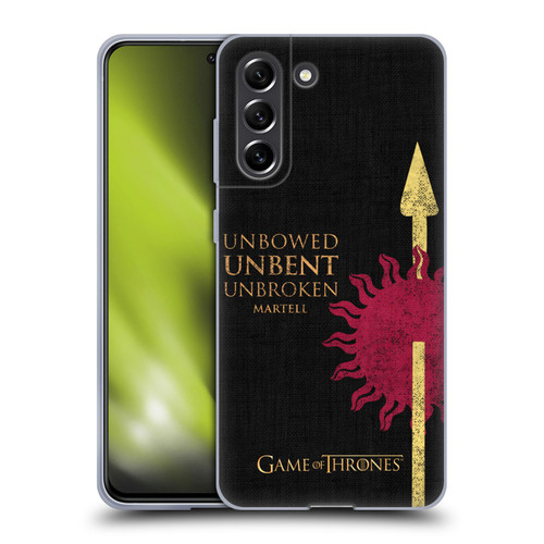 HBO Game of Thrones House Mottos Martell Soft Gel Case for Samsung Galaxy S21 FE 5G