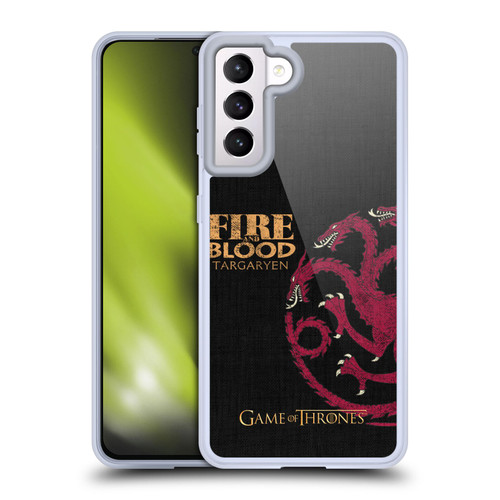 HBO Game of Thrones House Mottos Targaryen Soft Gel Case for Samsung Galaxy S21 5G